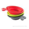 Serviceable Collapsible folding dog cat pet travel bowl